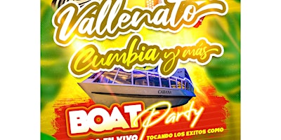 Imagem principal de Vallenato, Cumbia Boat party mas DJ