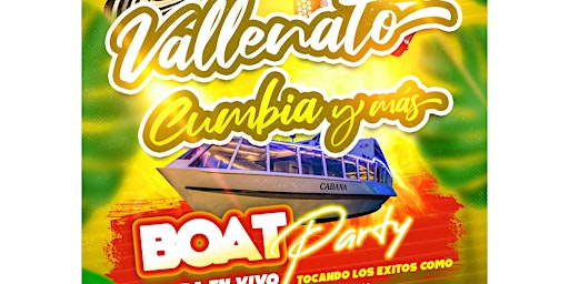 Imagem principal do evento Vallenato, Cumbia Boat party mas DJ