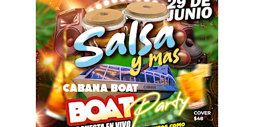 Salsa Boat party mas DJ primary image