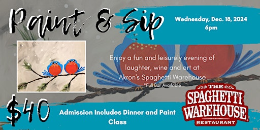 Snow Birds Paint and Sip primary image