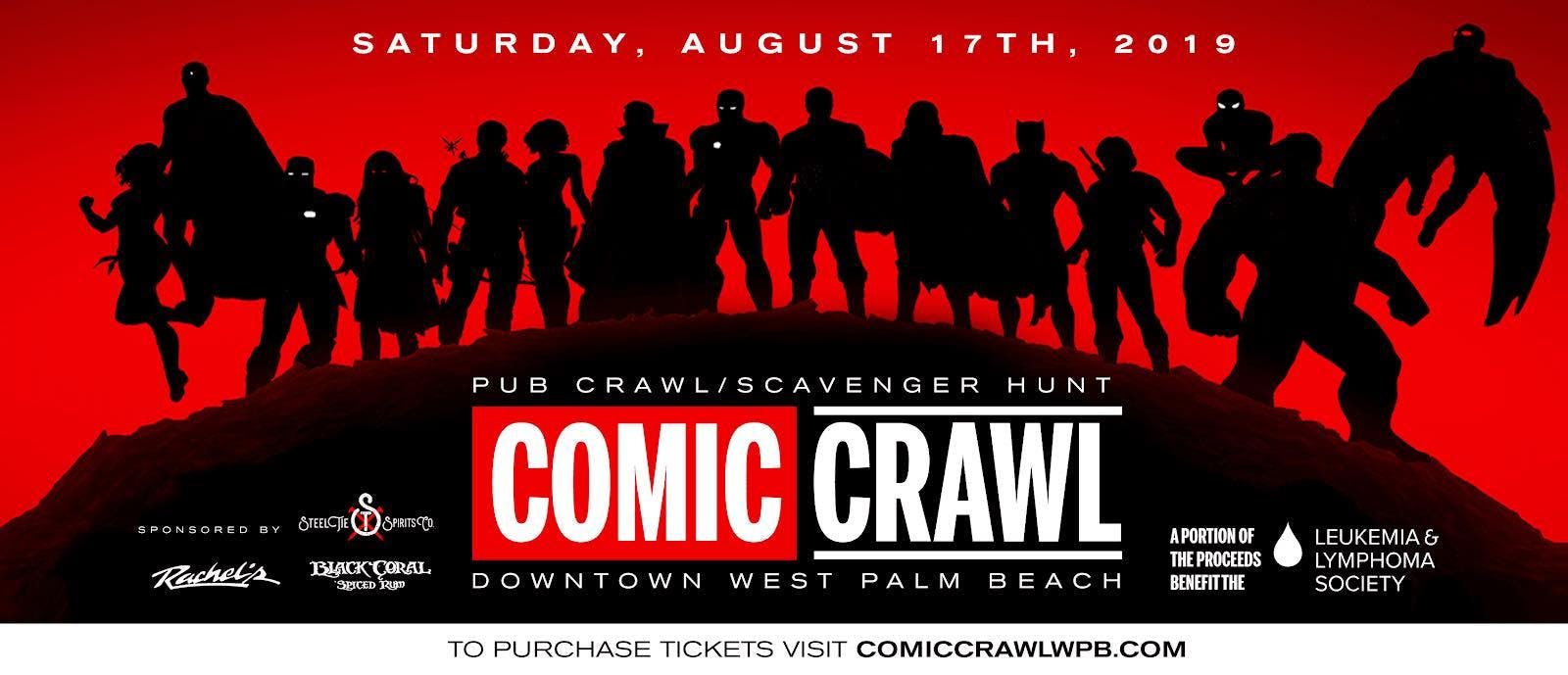 Comic Crawl Pub Crawl & Scavenger Hunt // Downtown WPB