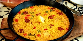 Immagine principale di In-person class: Spanish Date Night: Paella, Patatas Bravas (Atlanta) 