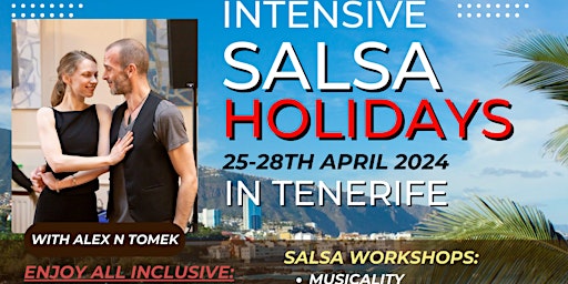 Salsa Holidays in Tenerife 25-28th April 2024 primary image