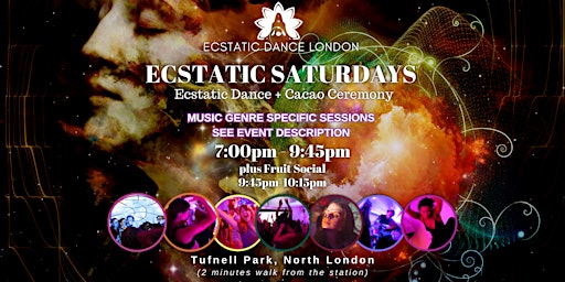 Imagem principal de ECSTATIC DANCE LONDON - Ecstatic Saturdays: Wellness Rave & Cacao Ceremony