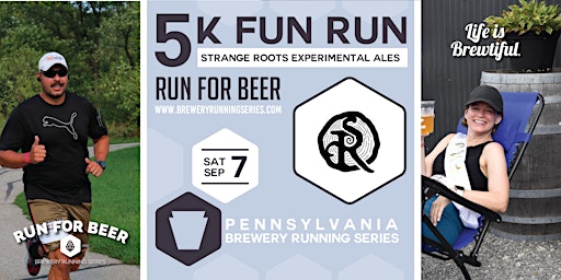 Imagen principal de 5k Beer Run x Strange Roots | 2024 PA Brewery Running Series