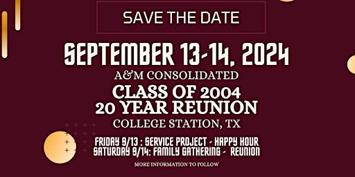 Consol 2004 Reunion - 20 Year primary image