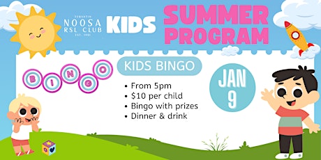 Imagen principal de Kids Summer School Holiday Program - Kids Bingo