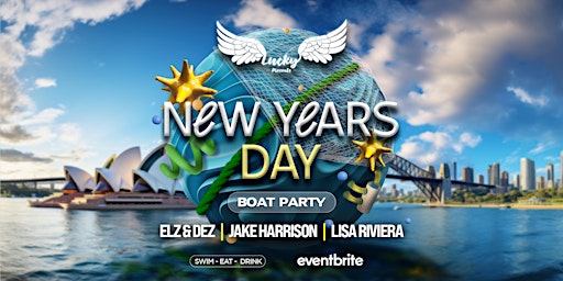 Lucky Presents -  New Years Day | Sunset Boat Party | Eat, Swim & Drink primary image