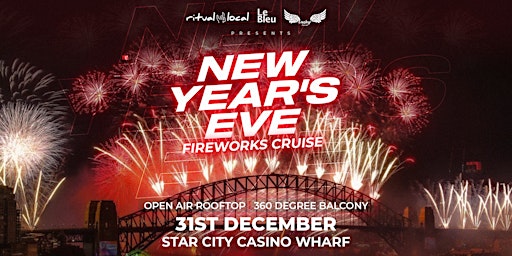 Le Bleu - NYE Fireworks Cruise | Open Air Rooftop primary image