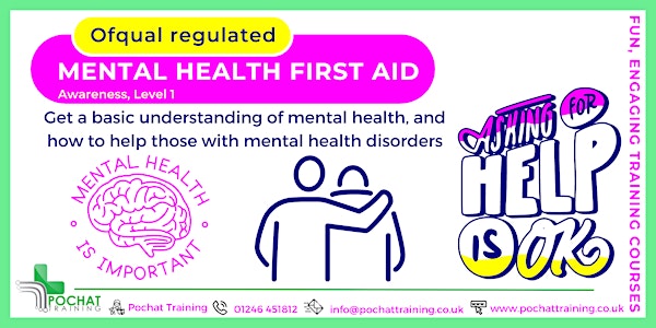 Mental Health First Aid, Level 1 - Awareness Course (Virtual)