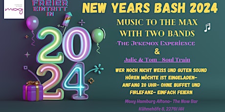 New Years Music Bash- Slide with great vibes in 2024 primary image