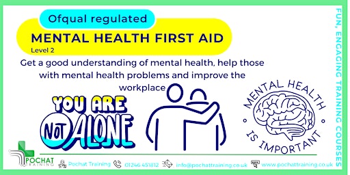 Primaire afbeelding van Level 2 Award in First Aid for Mental Health (RQF) (Face to Face)