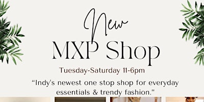 Imagem principal de GRAND OPENING anniversary OF MXP SHOP ( Selfcare, FASHION, Art , CANDLES )