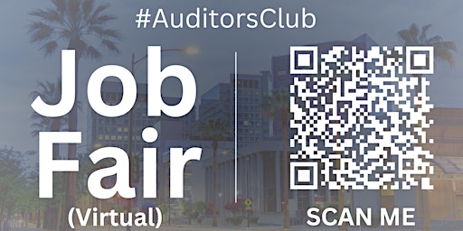 Imagem principal do evento #AuditorsClub Virtual Job Fair / Career Expo Event #SanJose