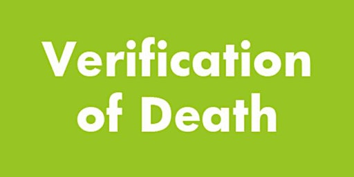 Hauptbild für Verification of Death Training
