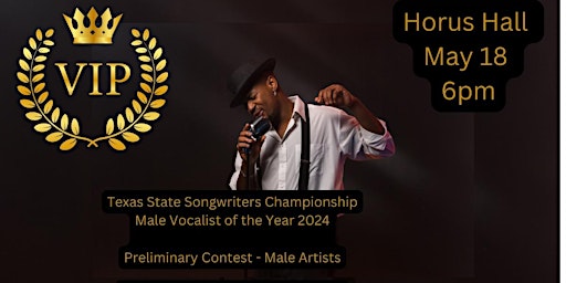 Immagine principale di TEXAS STATE SONGWRITERS CHAMPIONSHIP MALE SONGWRITER OF THE YEAR COMP 