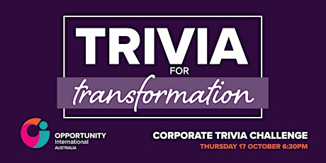 Trivia for Transformation 2019 primary image