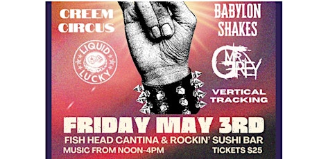 Creem Circus, Babylon Shakes, Liquid Lucky, Mr. Grey, and Vertical Tracking