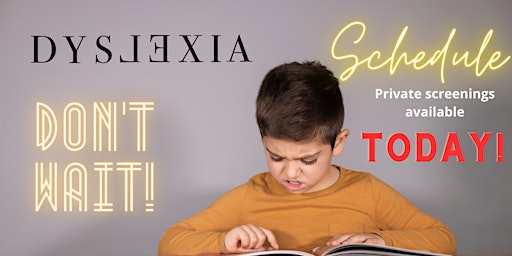 Dyslexia Screening for All Ages primary image