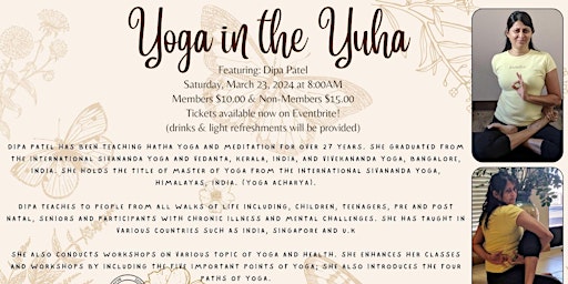 Yoga in the Yuha- Dipa Patel primary image