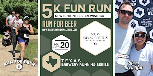 Imagem principal de 5k Beer Run x New Braunfels Brewing | 2024 Texas Brewery Running Series