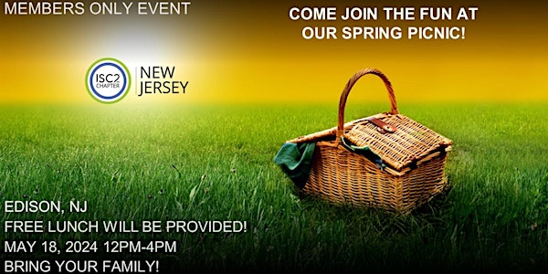ISC2 New Jersey Chapter Spring 2024 Picnic