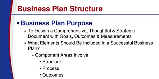 Image principale de SBA BUSINESS STRUCTURE AND PLANNING