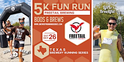 Hauptbild für Boos & Brews 5k x Freetail Brewing | 2024 Texas Brewery Running Series