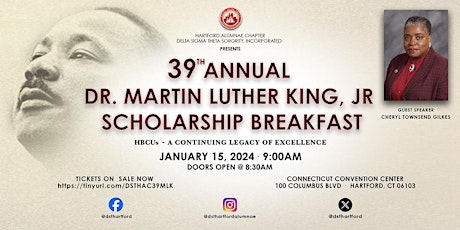Hauptbild für 39th Annual Dr. Martin Luther King, Jr.  Scholarship Breakfast