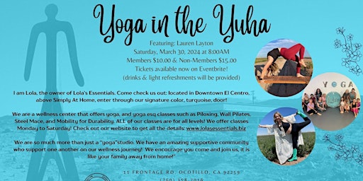 Image principale de Yoga in the Yuha- Lauren Layton