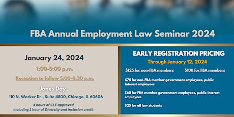 Image principale de FBA Annual Employment Law Seminar 2024