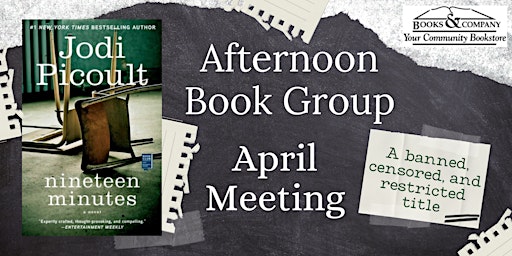 Primaire afbeelding van Books & Company Afternoon Book Group April 2024 Meeting