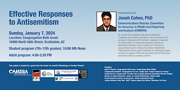Effective Responses to Antisemitism: Student program