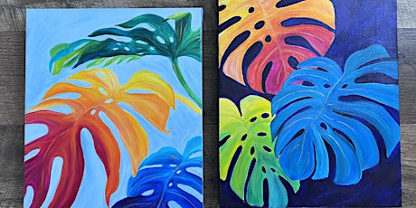 Primaire afbeelding van Tropical Plants in Acrylics with Jen Livia