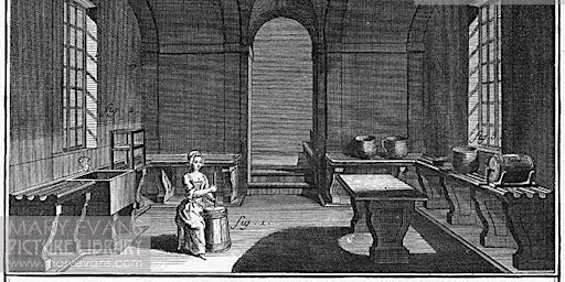 Immagine principale di Making dairy products in the 18th Century 