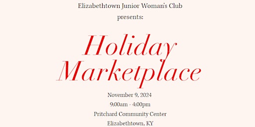 2024 Holiday Marketplace Vendor Application primary image