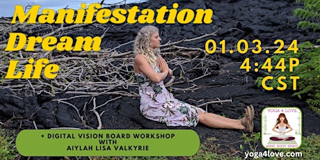 Immagine principale di Manifestation Dream Life + Digital Vision Board Workshop Online 