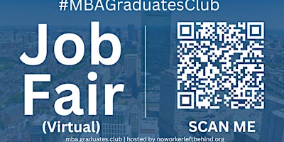 Primaire afbeelding van #MBAGraduatesClub Virtual Job Fair / Career Expo Event #Boston #BOS