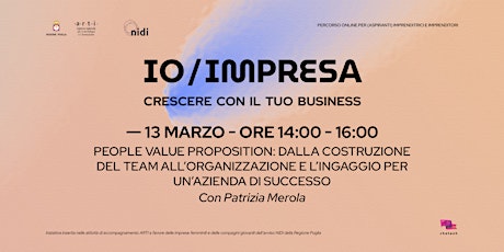 Hauptbild für IO/Impresa - People value proposition, il valore del team