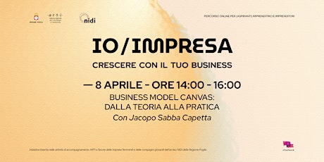 Imagem principal do evento IO/Impresa - Business Model Canvas: dalla teoria alla pratica