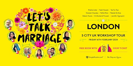 "Lets Talk Marriage" Workshop - London primary image