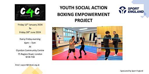 FREE - Youth Social Action Boxing  Empowerment Project  primärbild