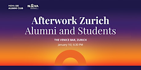 Imagem principal de Nova SBE Afterwork Alumni and students | ZURICH