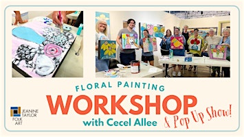 Imagem principal de Floral Painting Workshop with Cecel Allee at Jeanine Taylor Folk Art