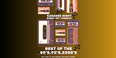 Hauptbild für Karaoke Night every 1st Tuesdays