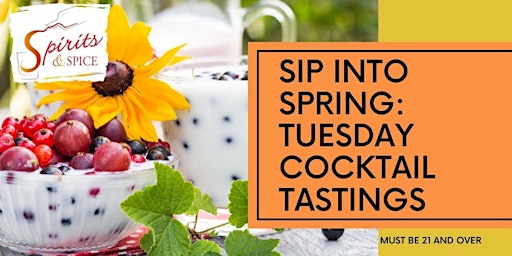 Primaire afbeelding van Tasty Tuesdays - TRY  Spring Cocktail  recipes - Oakbrook