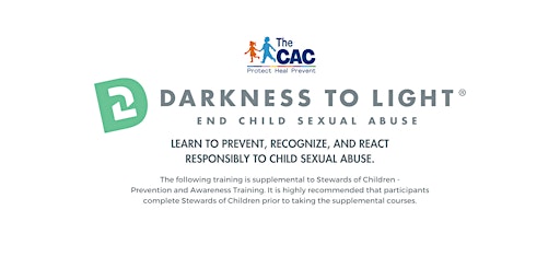 Primaire afbeelding van Darkness to Light: Commercial Sexual Exploitation of Children