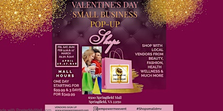 Hauptbild für Valentine's Day Small Business Pop Up Shop