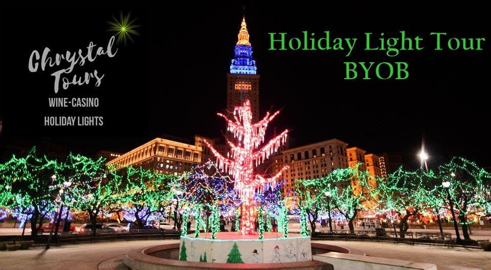 Chrystal Holiday Lights Byob Limo Coach Tour Cleveland Westside