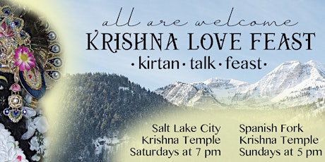 SLC Krishna Temple Love Feasts